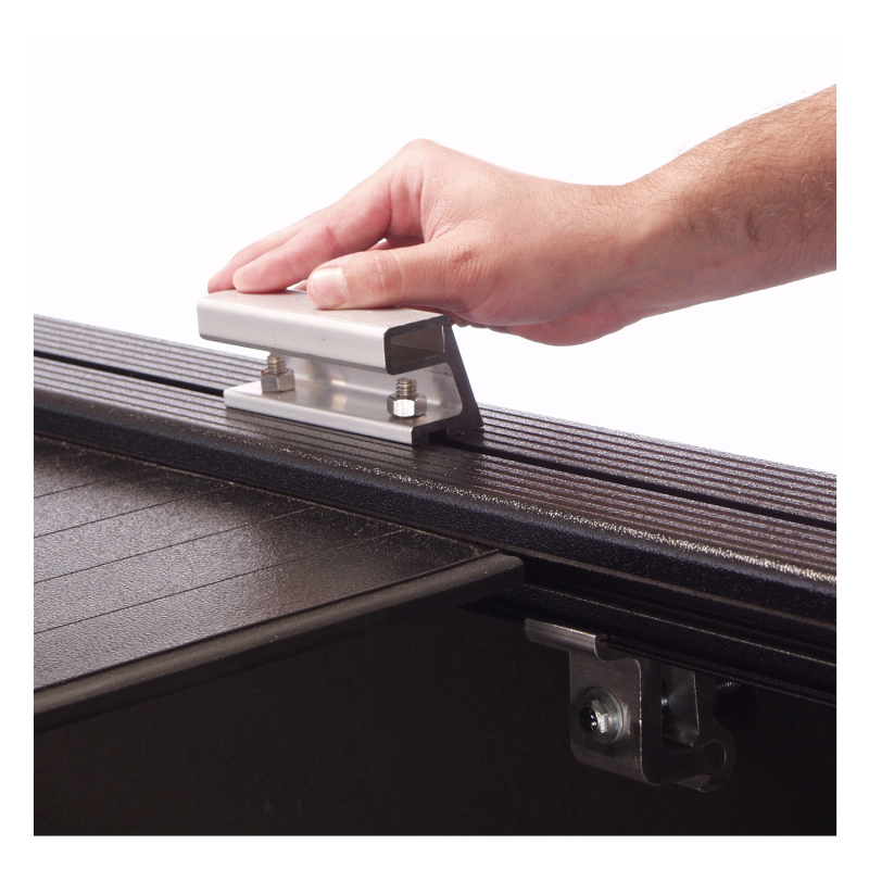 Chevrolet Silverado HD Retractable Bed Cover - Pace Edwards - BedLocker w/ Explorer Rails - Black - 2015